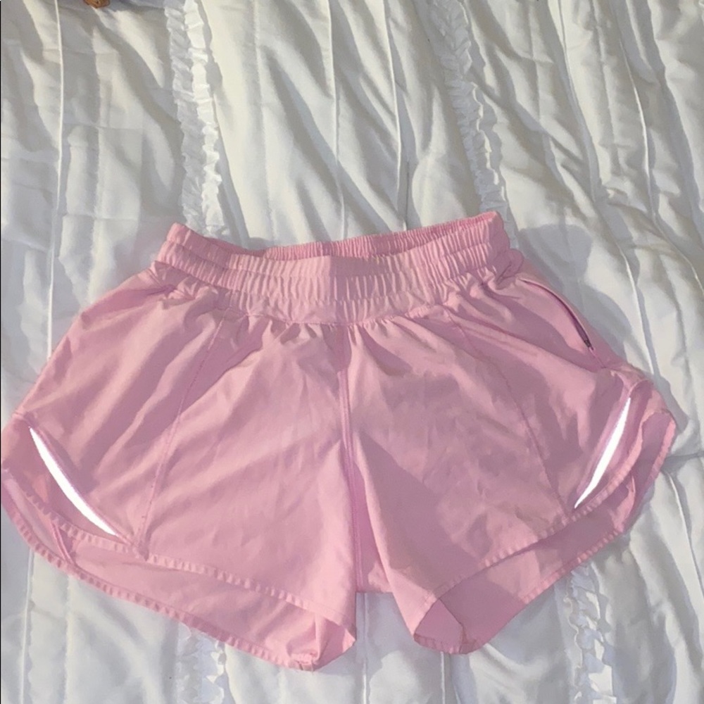 pink lululemon shorts